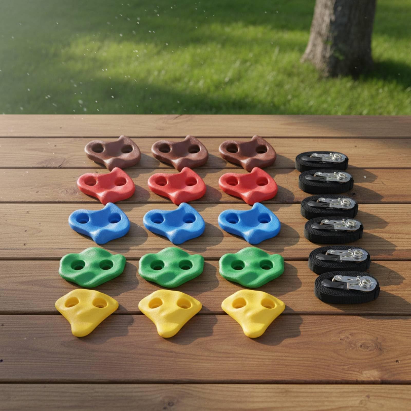 kowaku 15 Pezzi Prese da Arrampicata Resistenti Prese Muro Arrampicata Alta Portata Attrezzatura Sportiva per Bambini