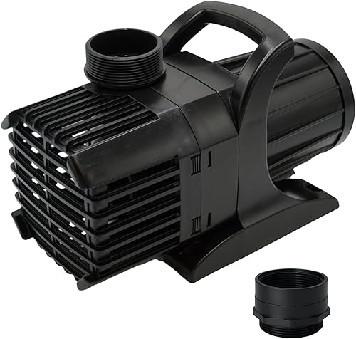 Anjon Monsoon Bomba de agua sumergible, bomba de estanque de 8000 GPH con cable de alimentación de 30 pies, altura máxima de cabeza de 26 pies,