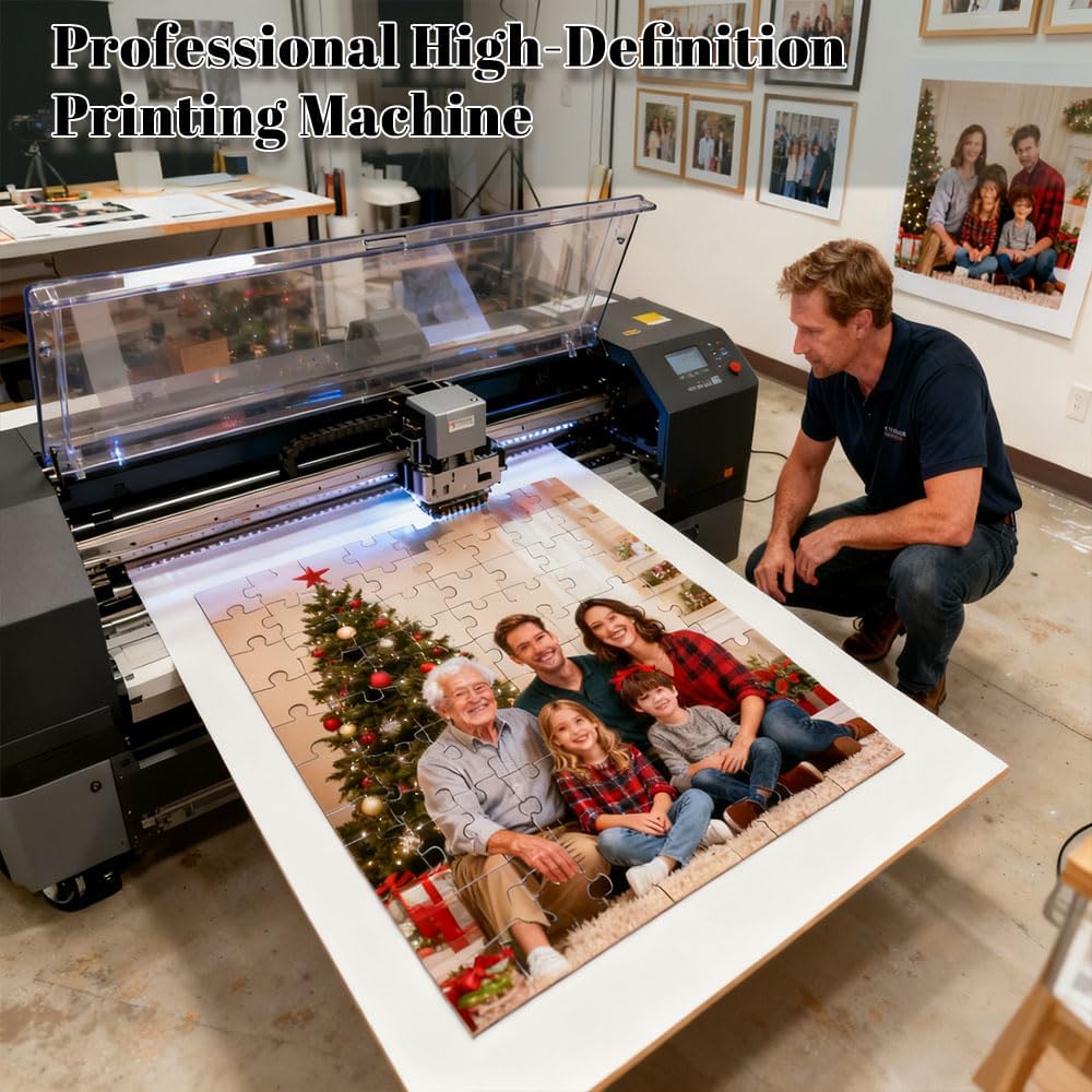 Custom Jigsaw Puzzles-Personalized Puzzles 1000 Pieces from Photos.Customized Picture Puzzle for Adults& Kids,Pet,Wedding, Family,Birthday,Graduation,Gift,Memory Keepsake