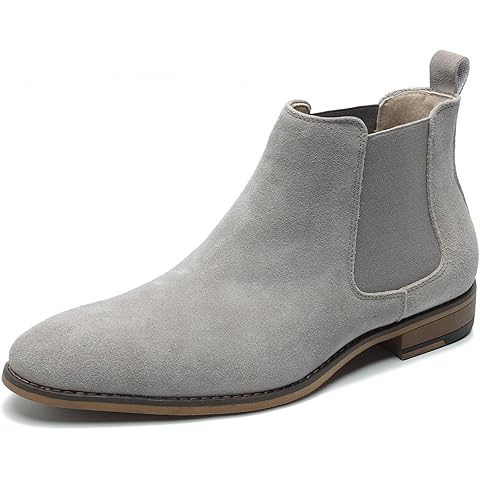 Cestfini Chelsea Boots Men Classic Elastic Dress Boots Casual Men's Chelsea Ankle Boots