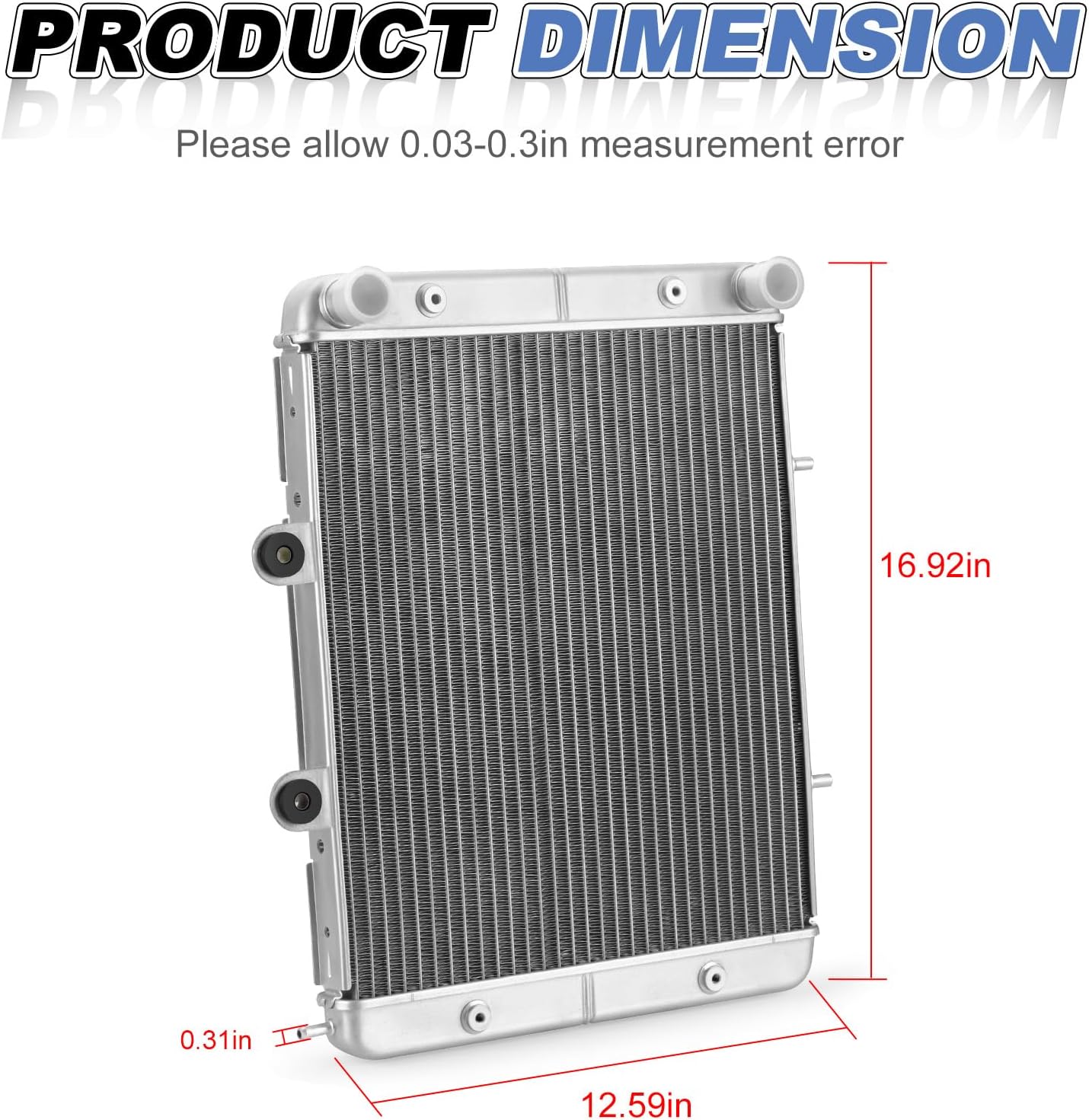 Aluminum Radiator for Polaris RZR 570 2012-2022 RZR 800 2008-2014 Sportsman ACE 325 570 900 2014-2016 1240444