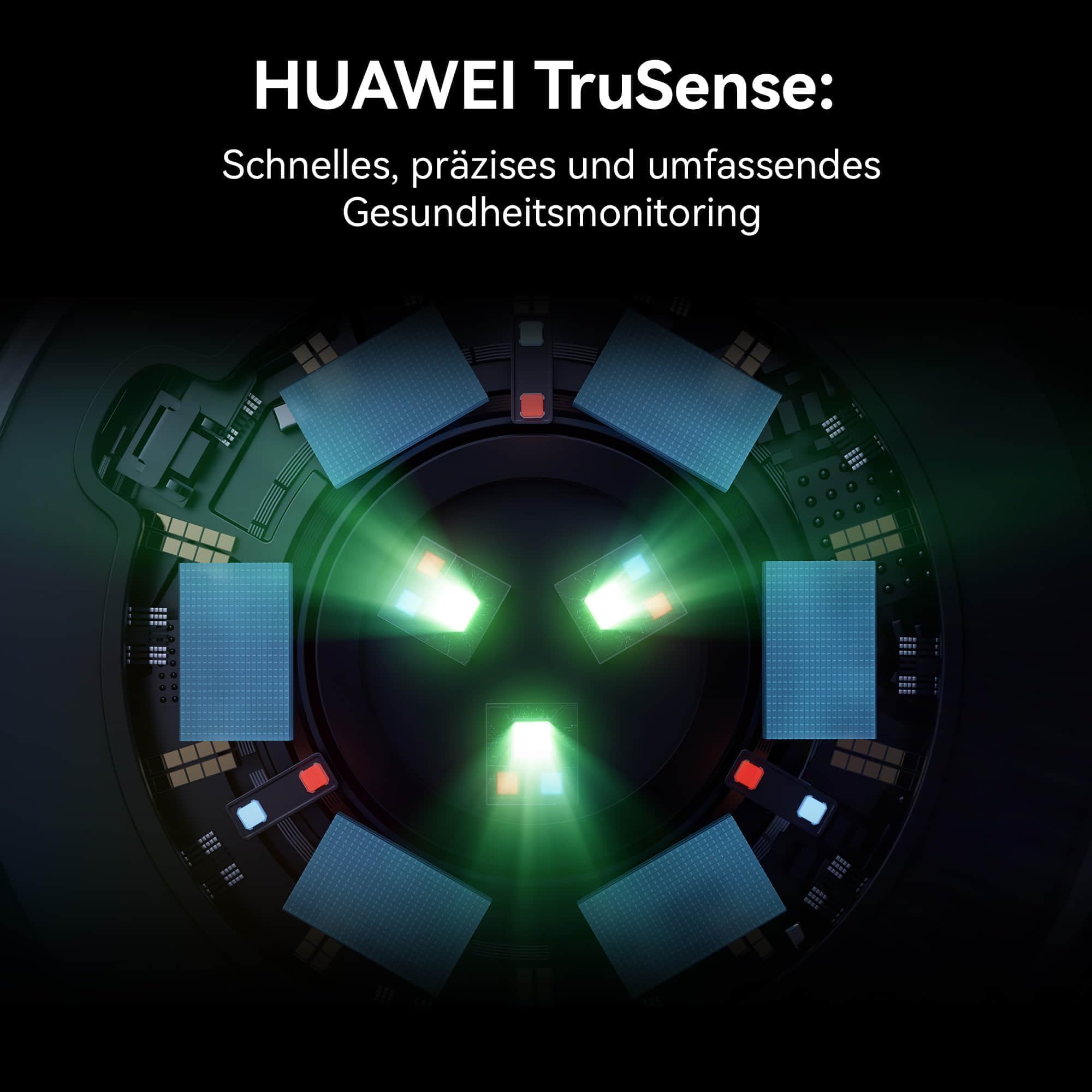 HUAWEI Watch GT 5 Smartwatch, GPS Fitnessuhr, Gesundheitsmonitoring, 46 mm, Schwarz