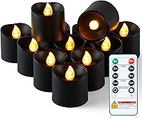 Vista 7 de Homemory Paquete de 24 Velas Sin Llama de Más de 400 Horas con Control Remoto, Velas Votivas LED con Temporizador de 2/4/6/8H, Luces de Té que