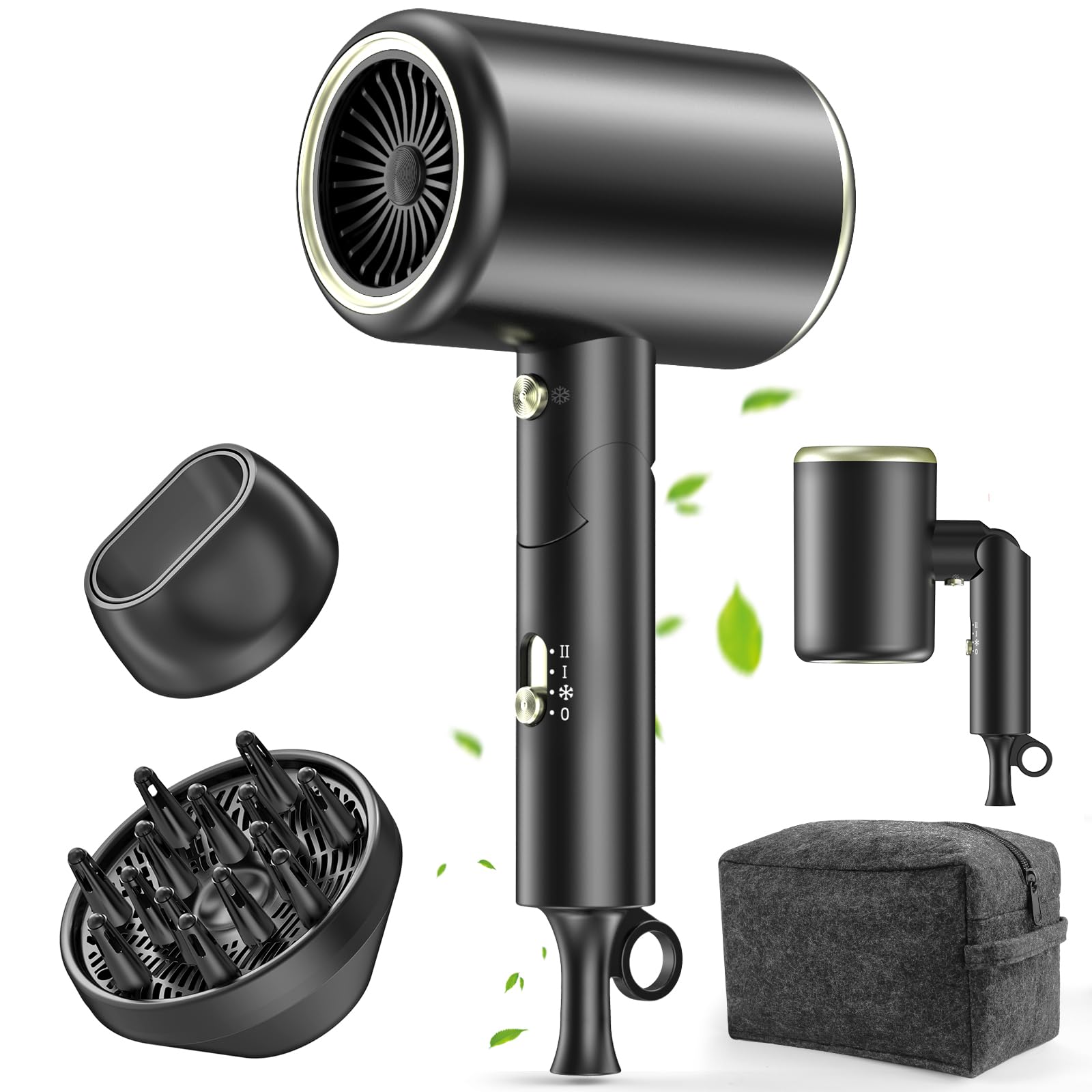Amazon.com : Hair Dryer, 150000RPM Ionic Blow Dryer - Fast