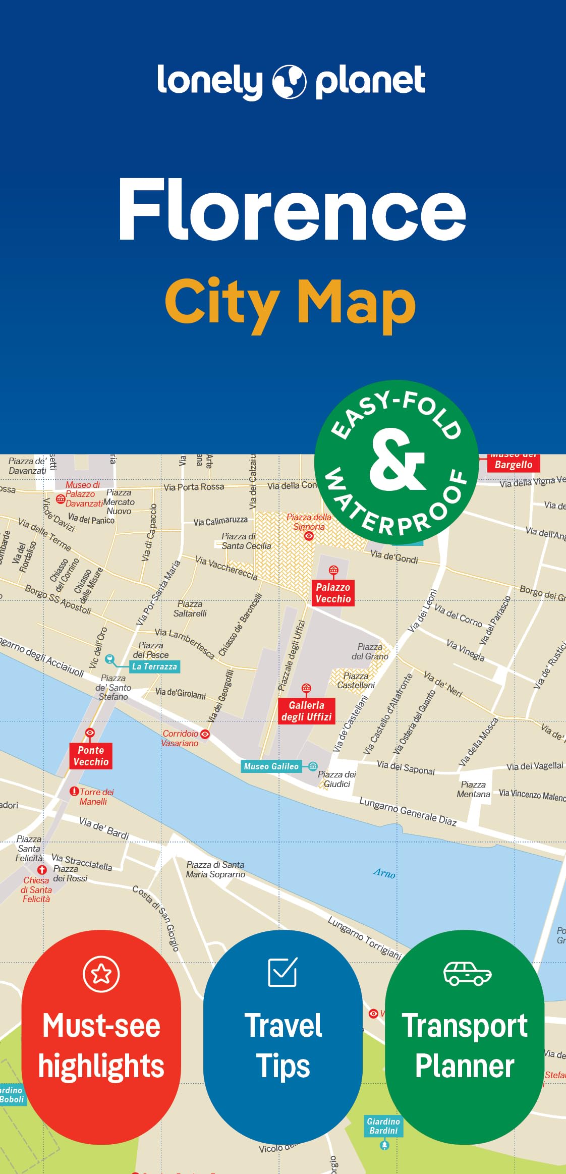 Lonely Planet Florence City Map by Lonely Planet (Sheet map, folded)