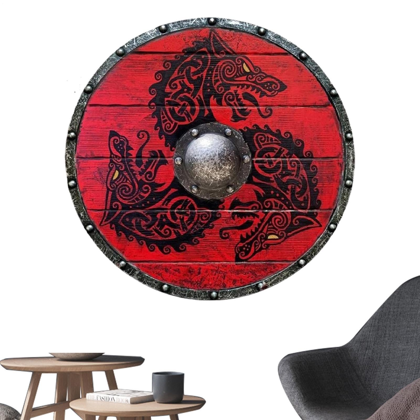 Shield for Cosplay - Authentic Medieval Accessory Perfect Costume Accessory | Handmade Shield for Role Playing Ideal for LARP Events, Unique Shield for