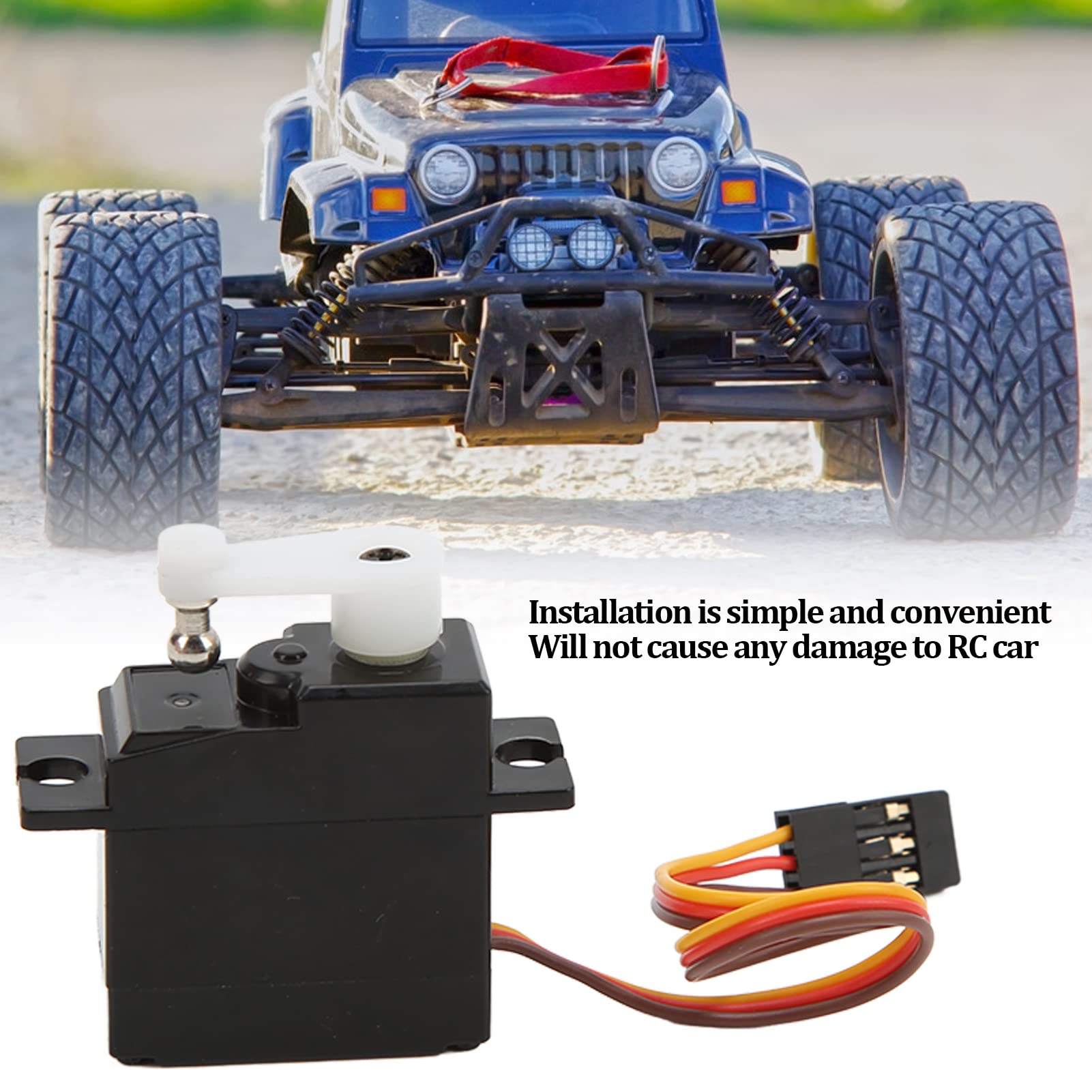 FYDUN Mécanisme de direction de voitures RC Servo de Voiture RC, Boîtier de Direction de Voiture