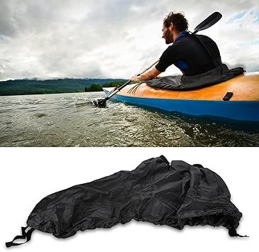 Amazon カヤックスプレースカートカバー ユニバーサルナイロンマリンボートカヌーカヤック スプラッシュスプレースカートデッキスプレースカート防水カバー ブラック シーカヤック スプレー スカート Tbest ボートアクセサリー パーツ