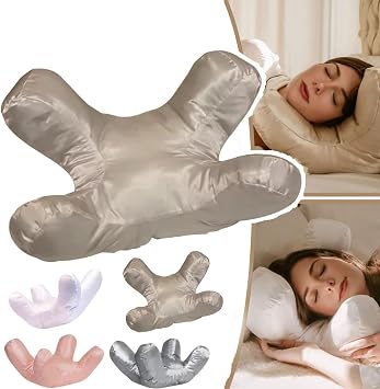 Flawless Face Pillow, Anti-Wrinkle Massage Pillow, Face Pillow for Wrinkles Side Sleeper, Sleeping On Back Beauty Rest Pillow Pillows for Maintaining Facial Wrinkles and Sleep Lines Gold-original