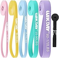 Vista 12 de Resistance Bands, Pull Up Bands, Workout Bands for Exercise, Thick Heavy Resistance Band Set with Door Anchor, Elastic Bands for Body Stretching