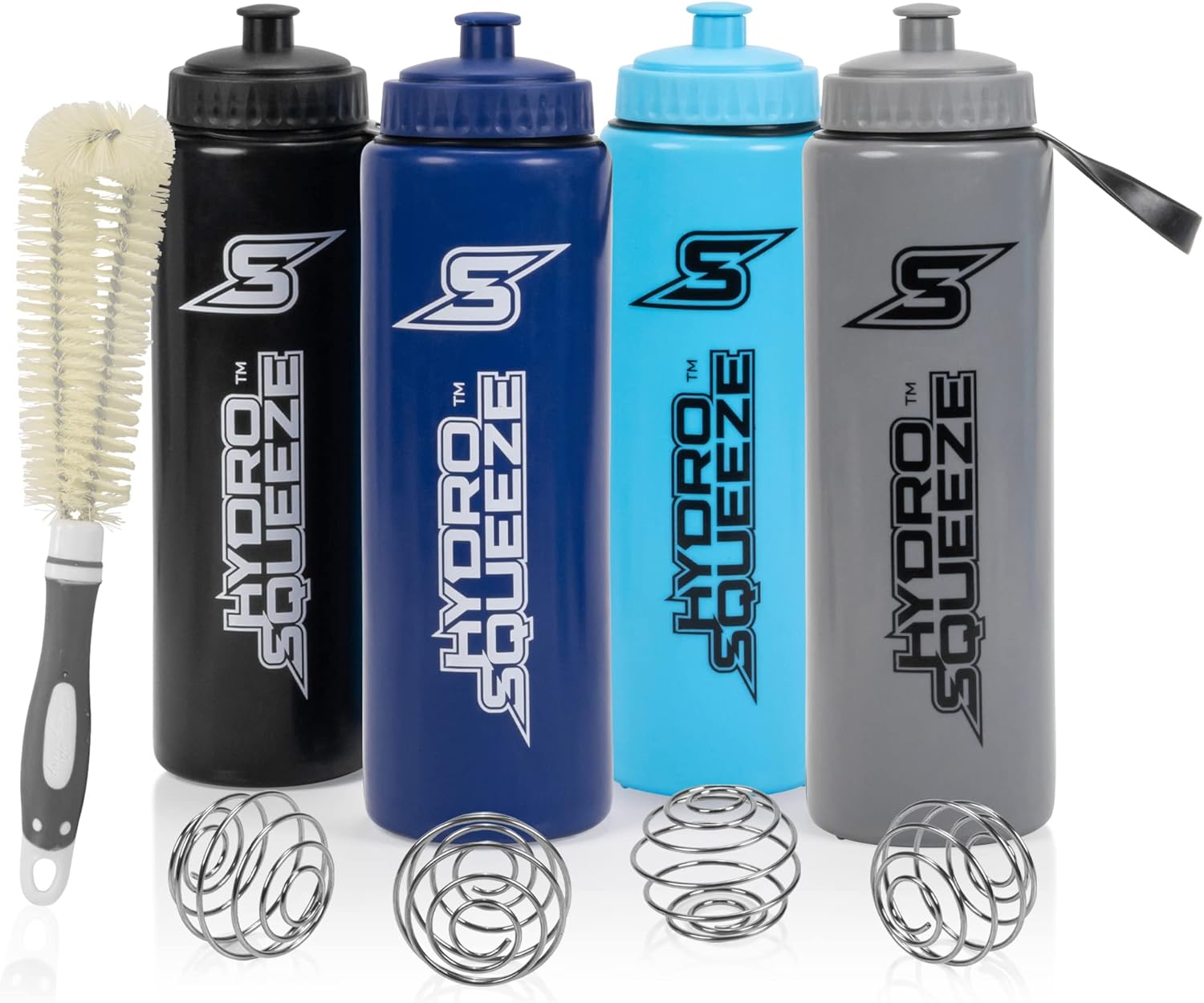 32oz Quick Squeeze BPA-Free Sports Water Bottles – 4 Pack