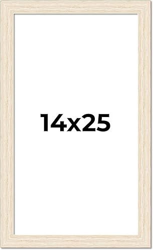 Vista 49 de Marco de fotos blanco de madera real de 19 x 19 pulgadas de ancho de 1.5 pulgadas Profundidad interior de 0.5 pulgadas Marco de fotos envejecido