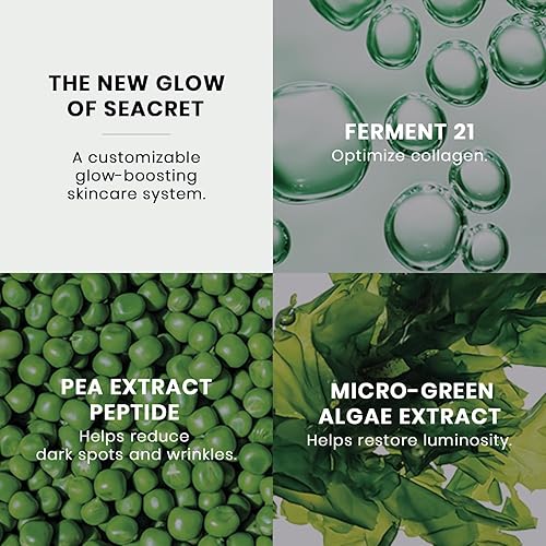 Miniatura 7 de SEACRET Suero facial Bio Skin Glow Multi-Acid Complex Night Serum para cara, ampolla, 1 onza 1.0 fl oz.