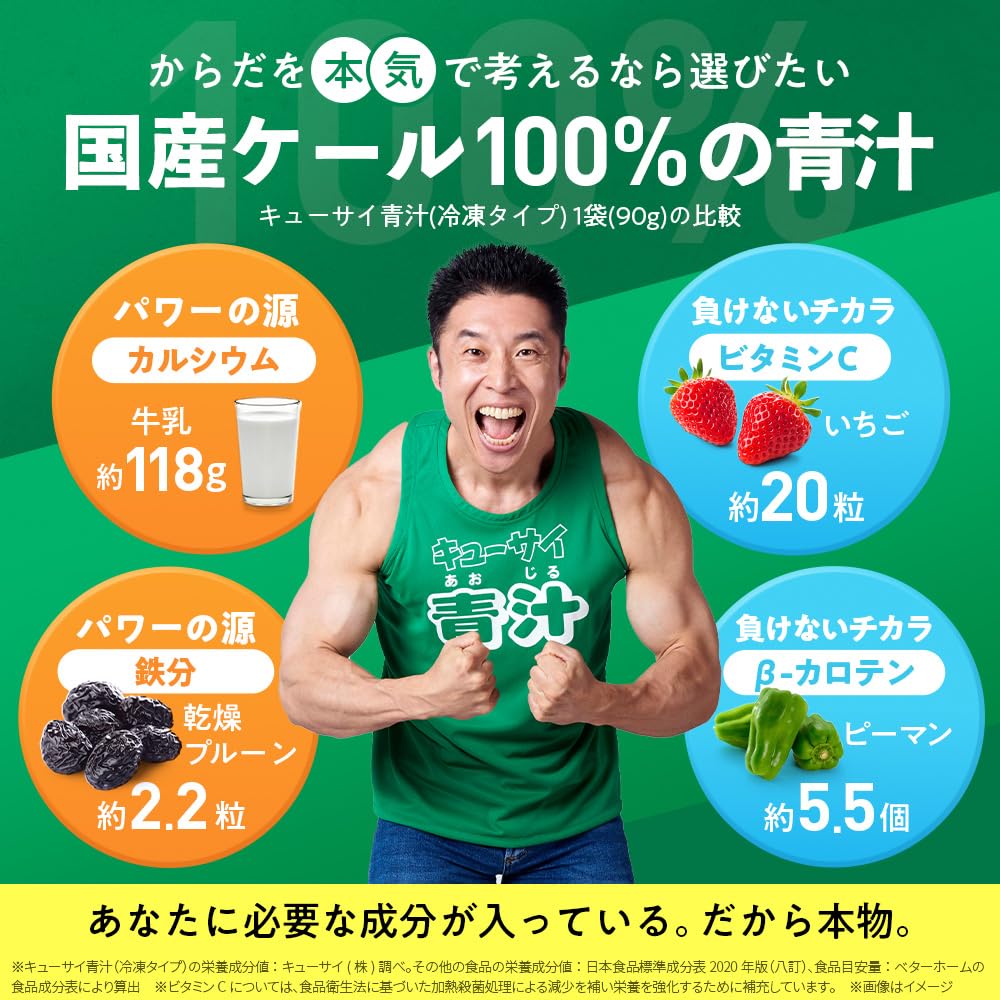 Amazon.co.jp: 【公式】 キューサイ青汁（冷凍タイプ）5セット （1