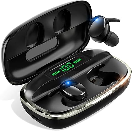 Amazon Co Jp Bluetooth5 1 イヤホン 瞬時接続 Bluetooth イヤホン 自動ペアリング 蓋を開けたら接続 Hi Fi高音質 Cvc8 0ノイズキャンセリング Aac対応 完全ワイヤレス イヤホン 4000mah充電ケース付 Ledデジタル残量表示 最大680時間待ち受け 左右分離型