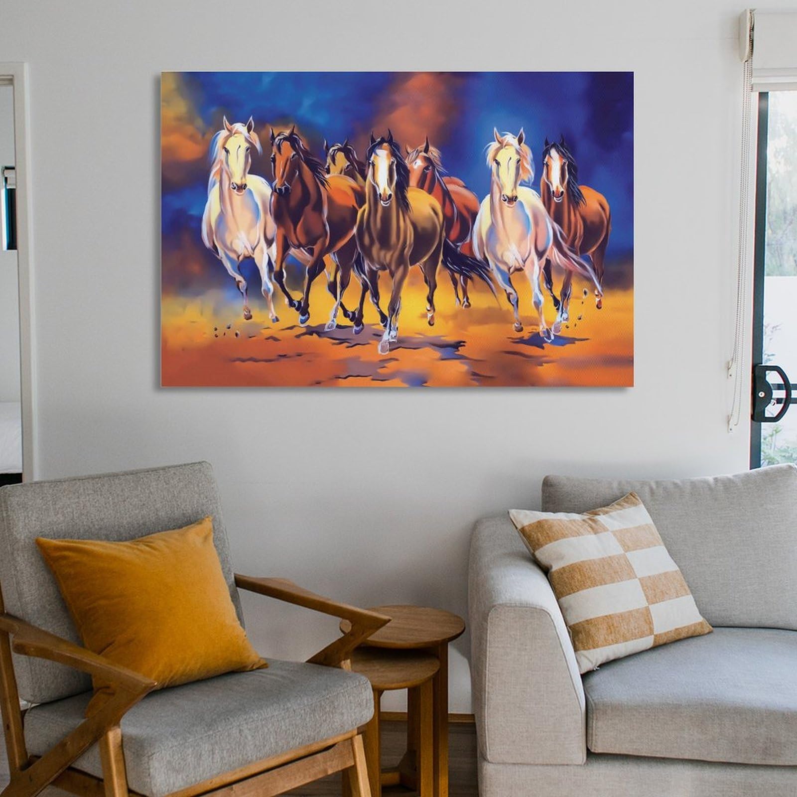 Amazon.co.jp: 馬のポスター カラフルな馬の絵 印刷 ポスター