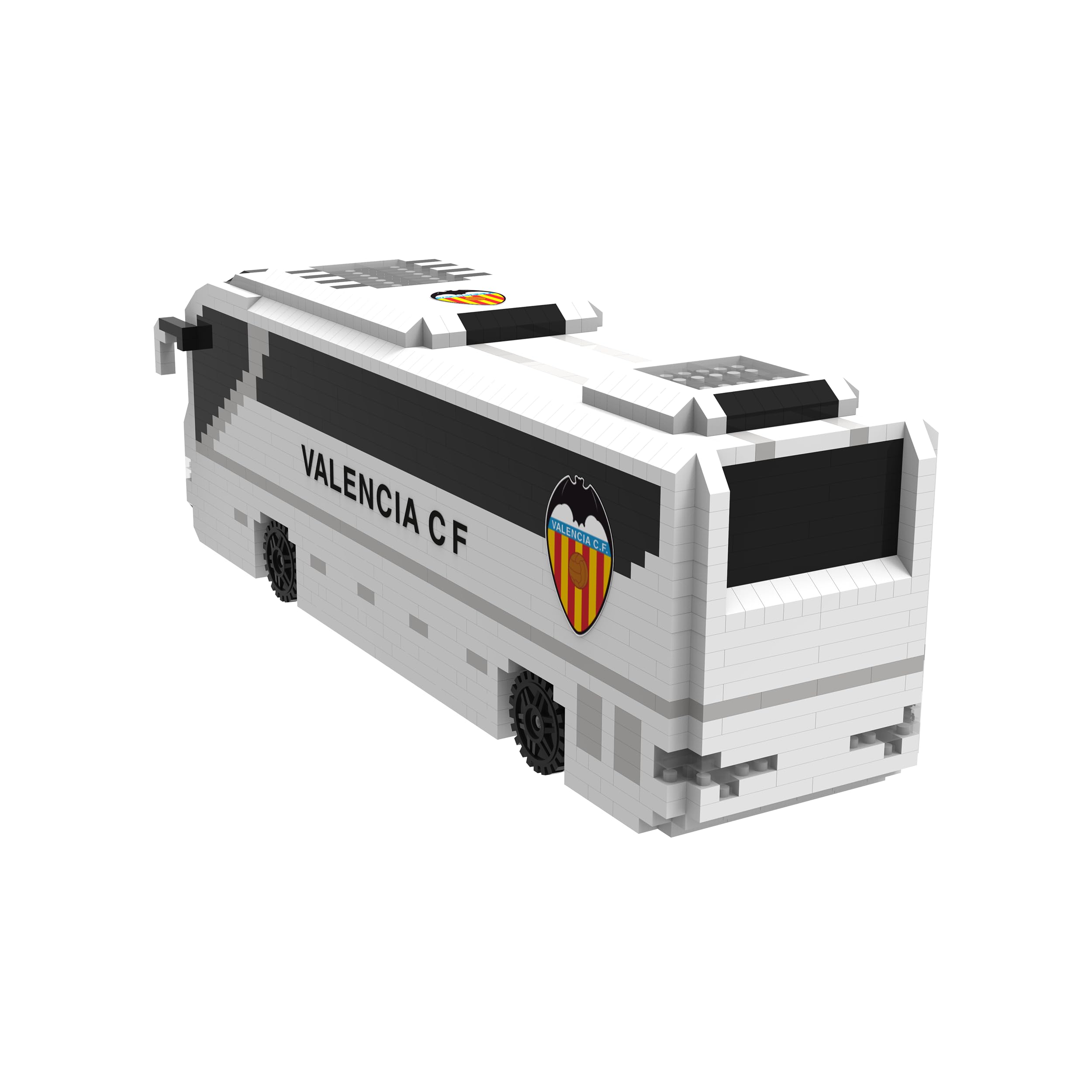 Foco Producto Oficial Valencia CF BRXLZ 3D Bricks de fútbol de construcción de autobús Modelo