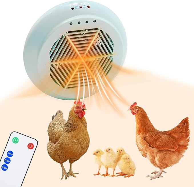 GIFANK Chicken Coop Heater with Circulation Fan Power