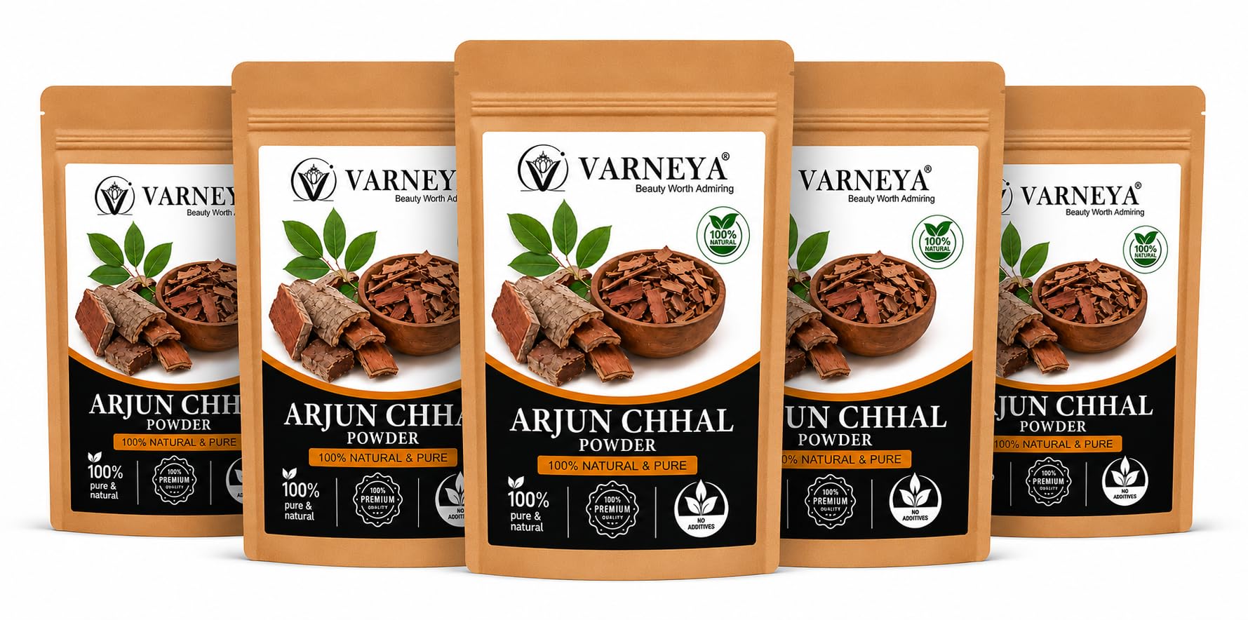 Naturals Organic Arjun Chhal Powder (Terminalia Arjuna) 100g | Premium Dried Arjuna Bark | 100% Pure Natural Ayurvedic Herb | Chemical-Free | Ideal for Herbal Tea, Kadha & Traditional Herbal Preparations (Pack OF 5)-picture-35