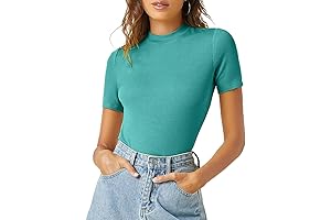 Women's Basic Mock Neck Tops