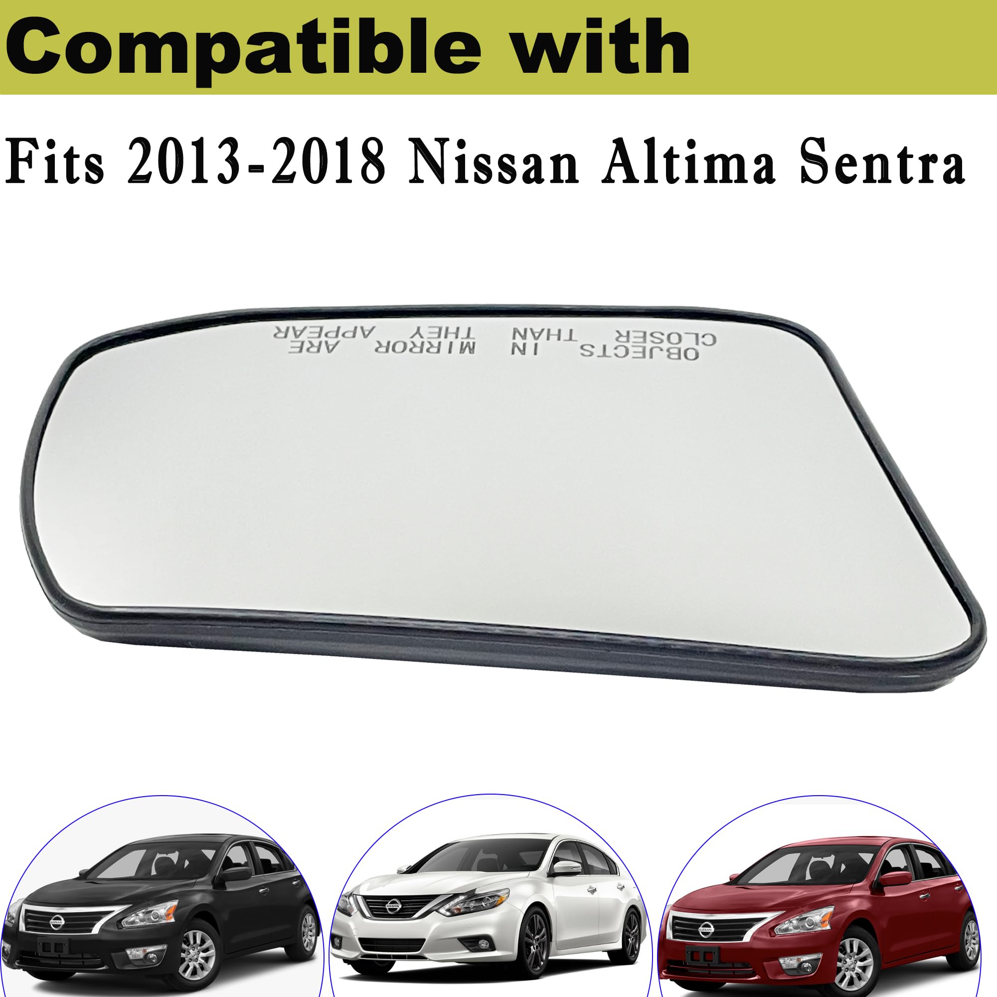 Nissan Altima Right Side Mirror 2013 Passenger Side Mirror Glass