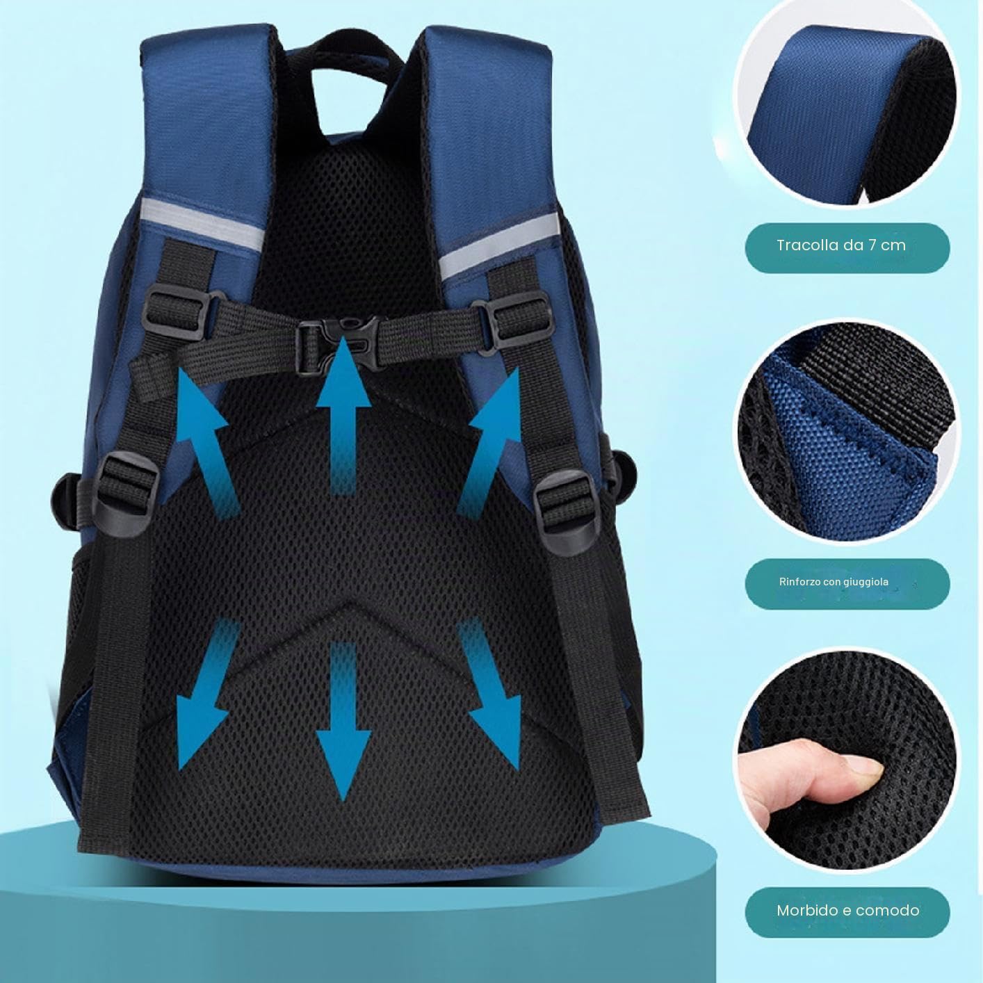 Jessen borse da scuola, zaino astronauta, borsa da scuola di grande capacità borse per scuola secondaria, zaino scuola bambini, zaino per ragazzi, zaino anime
