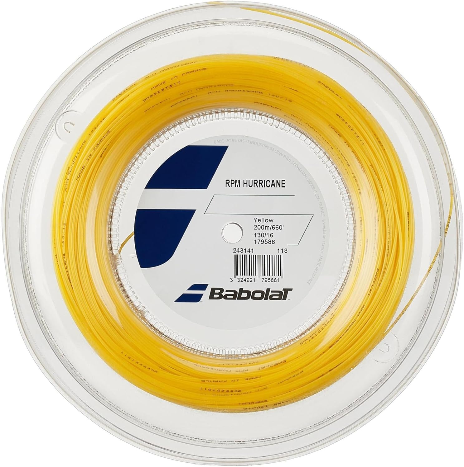 Babolat バボラ テニスガット ロール RPMハリケーン（RPM Hurricane） 243141