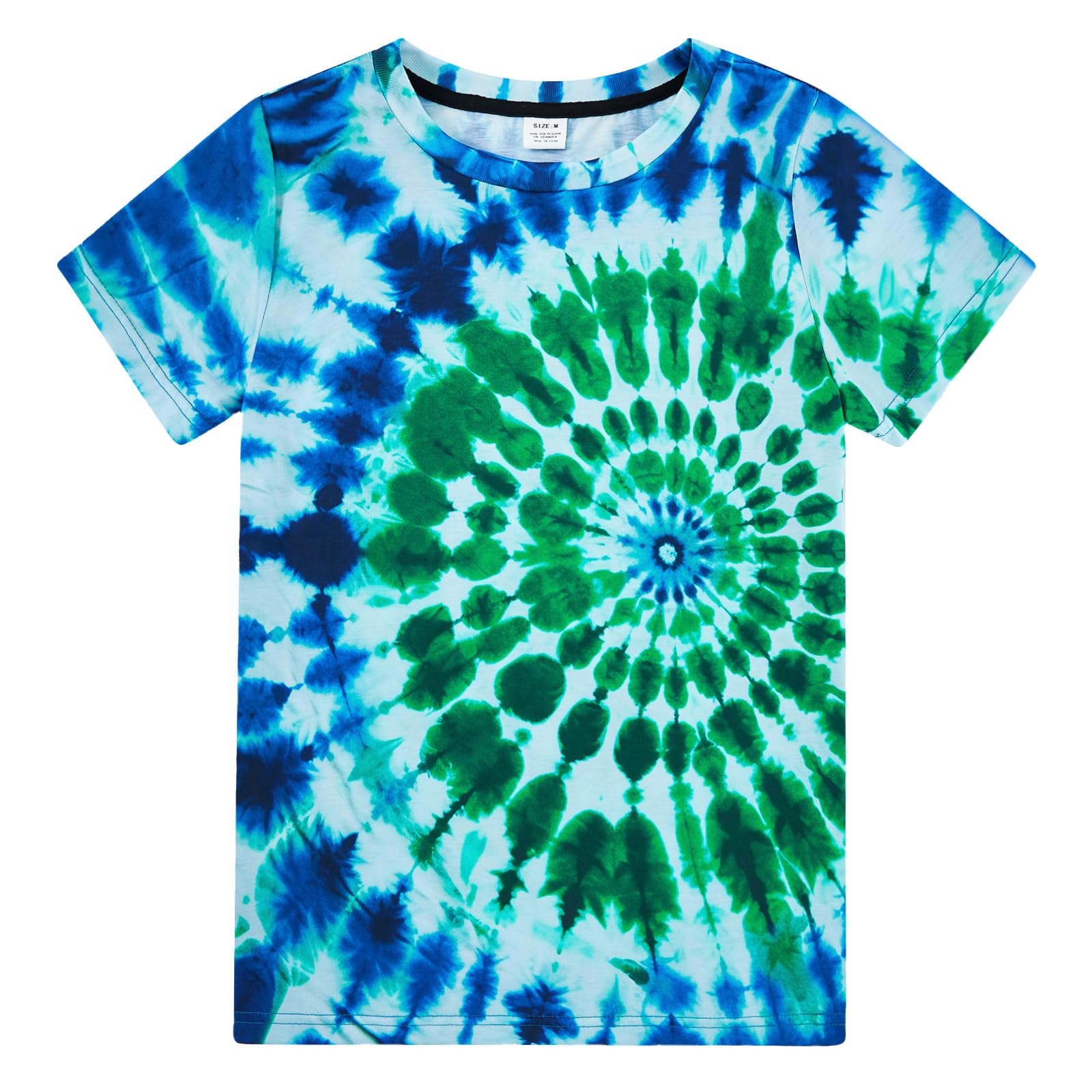 Boys Tie Dye Shirt Size 4-14 Hippies Senior Rainbow Tees T Shirts for Kids | Tees T shirts for Kids