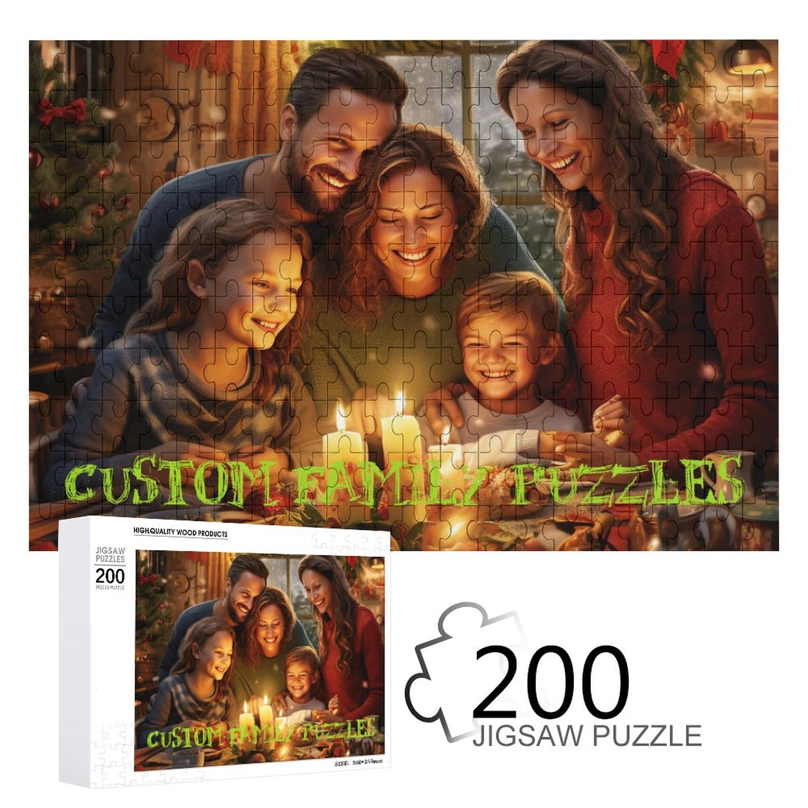 Amazon.com: Custom Wooden Adult Jigsaw Puzzle - Personalized Photo Gift,  Various Piece Counts 2003005005201000 PCS - 200 : Toys & Games