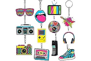 80's Party Favors: Rad Keychains for Groovy Vibes