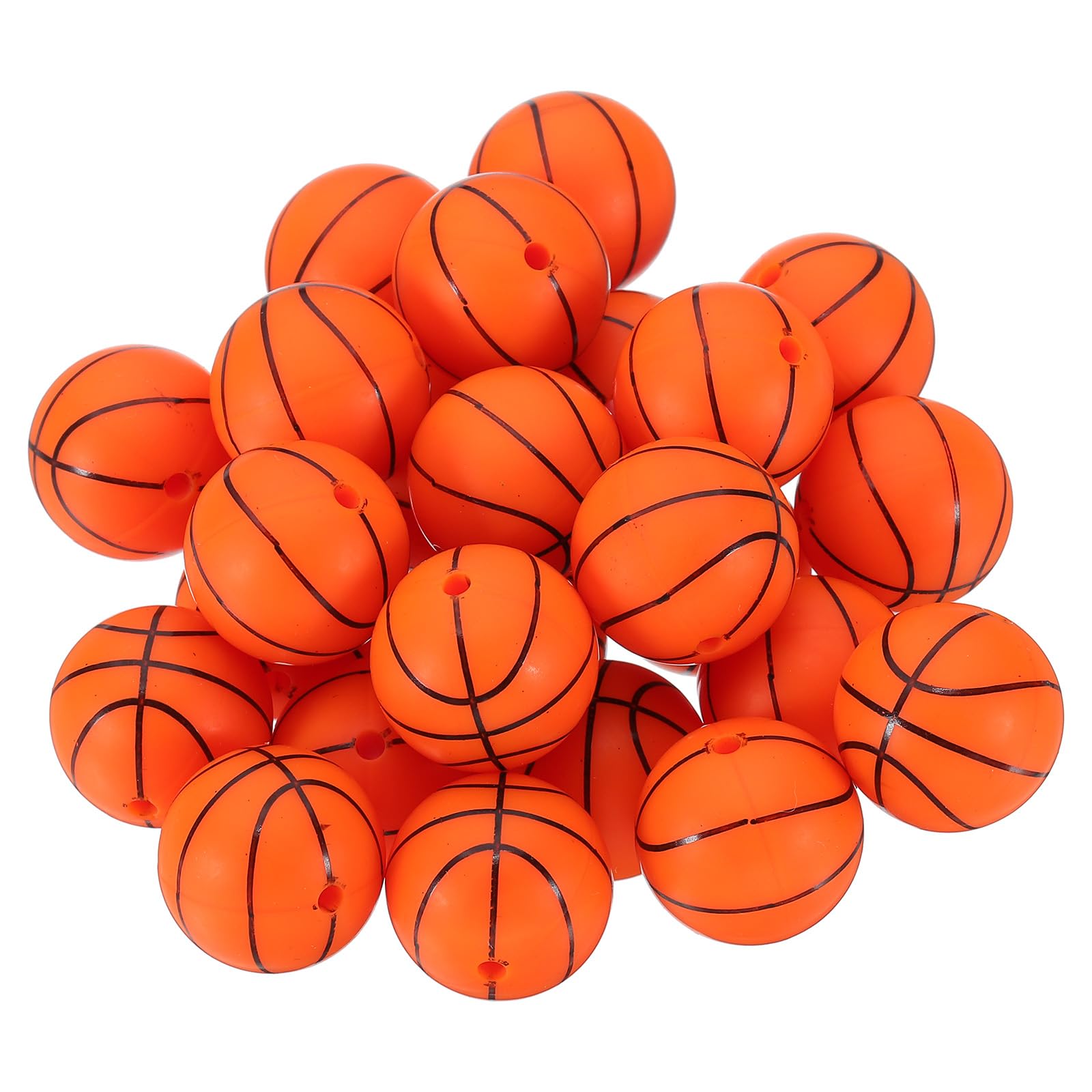 Perles de basket-ball en silicone 19 mm PATIKIL anti-usure pour stylo DIY