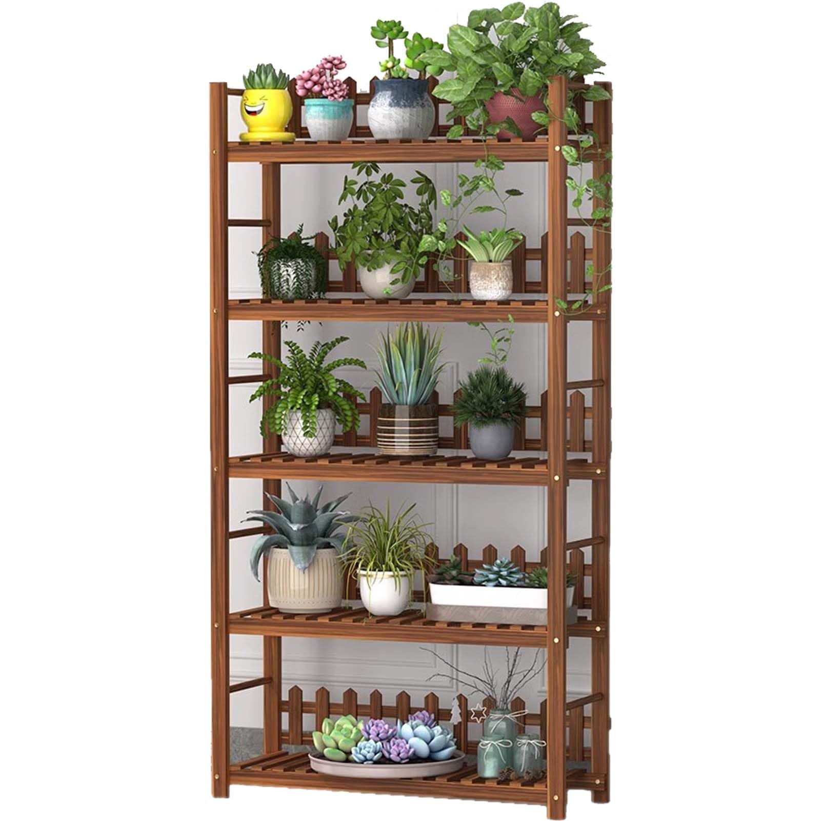 Amazon.com: HUHJYUGE 2/3/4/5 Tier Plant Stand, Tall Wood Potted
