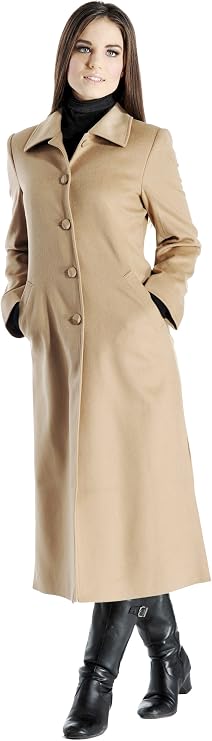 Cashmere Boutique 100% Cashmere Women's Full Length Topcoat