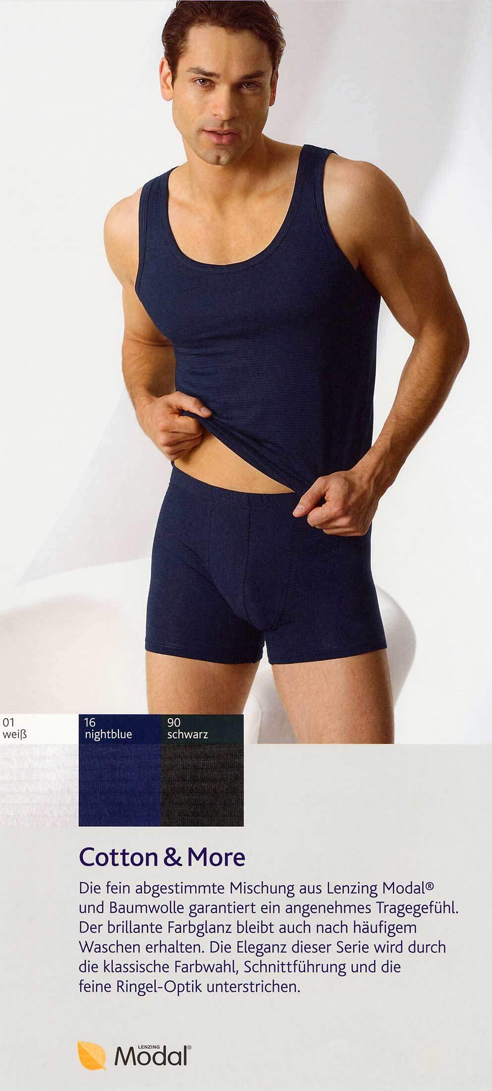 Ammann - Herren Mini Slip Cotton & More Saphir (blau) 3er-Pack M