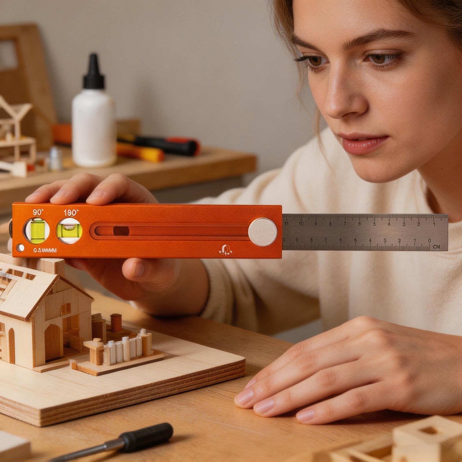 Tracciatore per legno e falegnameria Strumento Di Marcatura Estensibile In