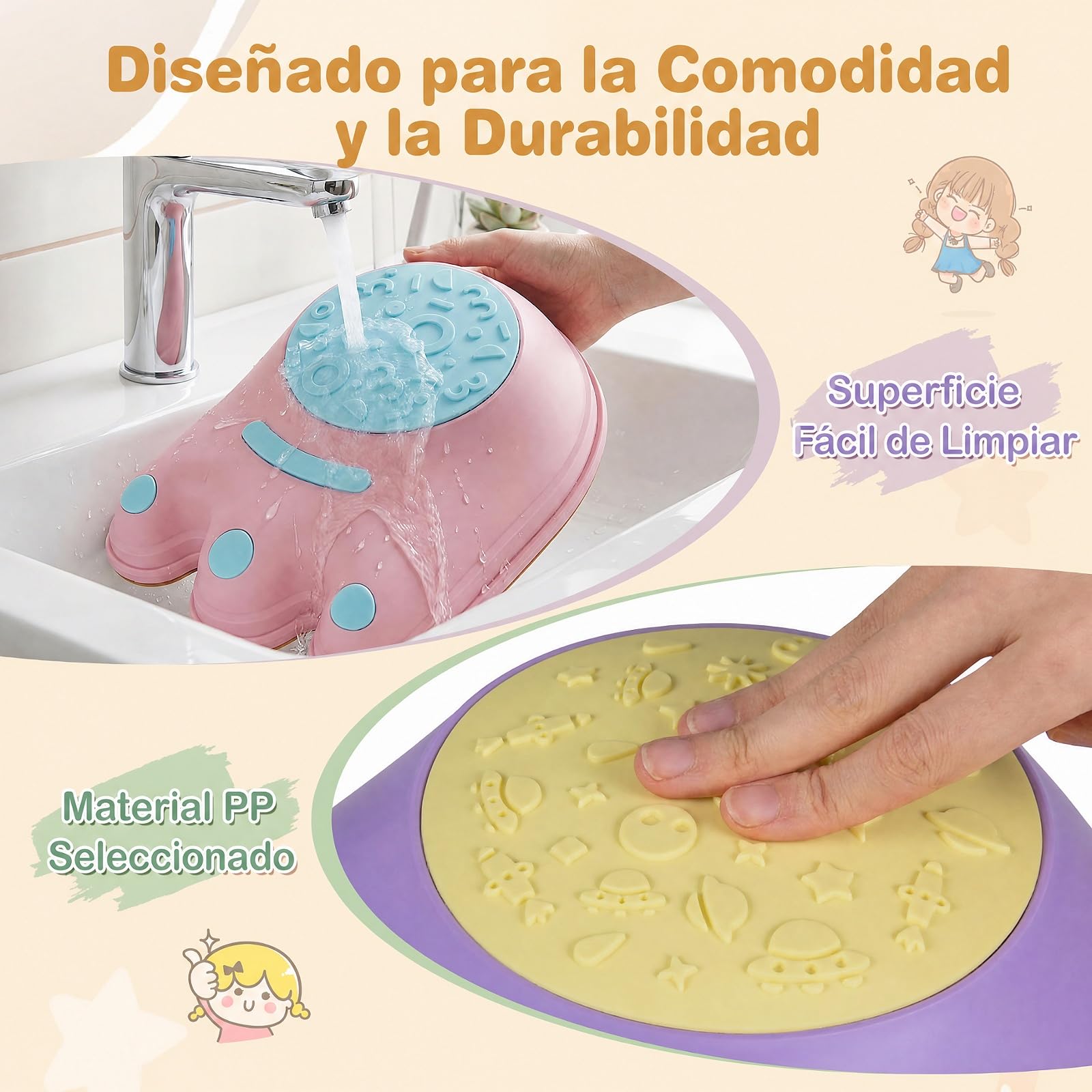 COSTWAY 6 Piedras de Equilibrio para Niños, Apilables y Antideslizantes