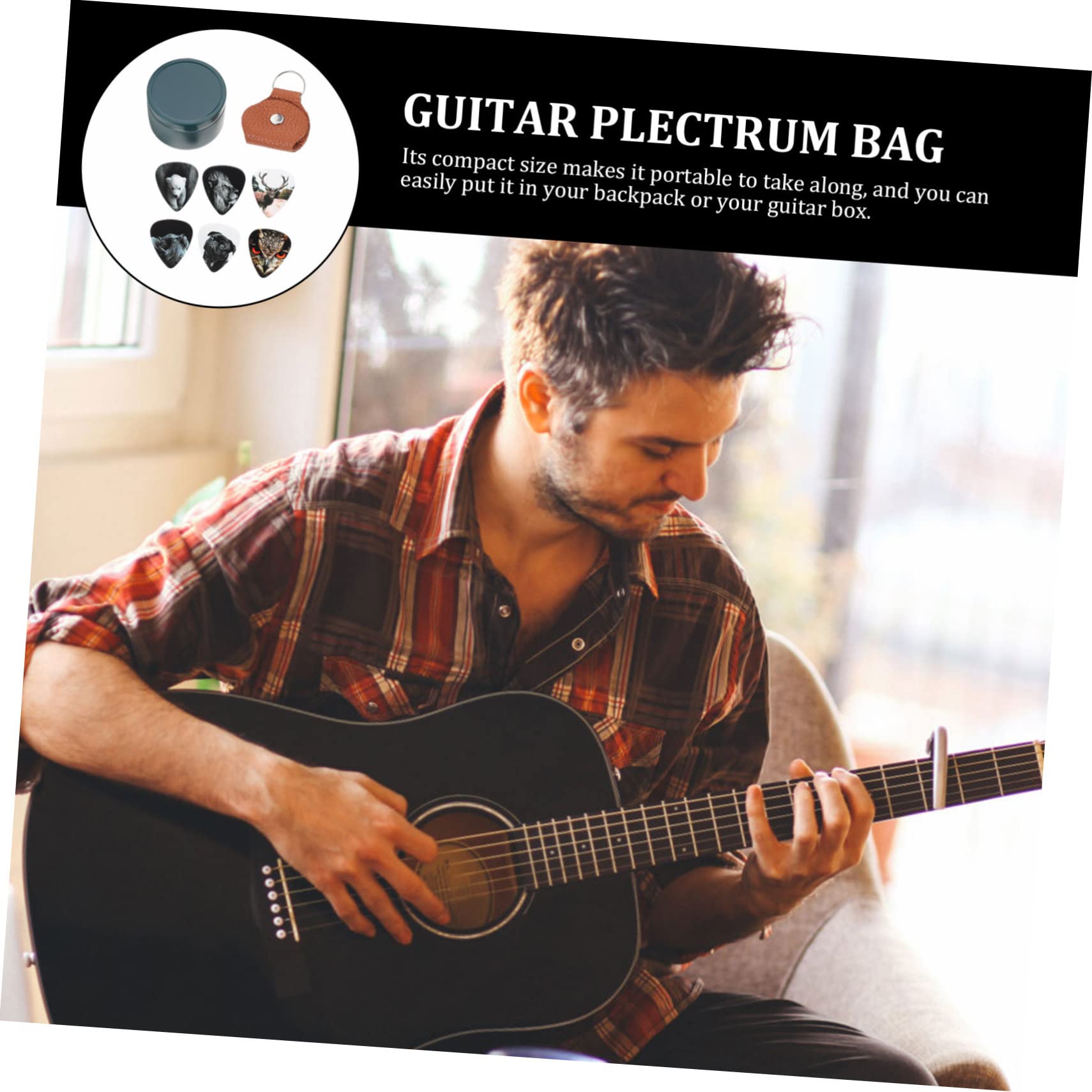 TOYANDONA 4ensembles Médiators De Guitare Créatifs Celluloïd De Animaux Pour Guitare Et Ukulélé Avec Boîte De Rangement Et à Plectres