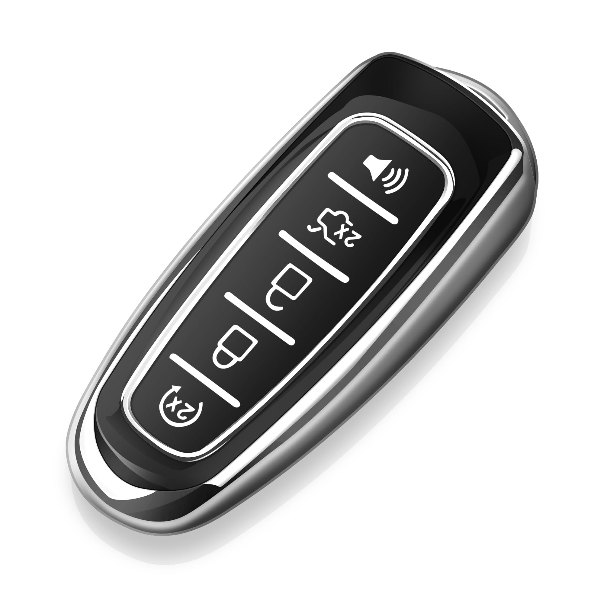 Tukellen for Ford Key Fob Cover Soft TPU Full Protection Key Shell Key Case Compatible with Ford C-Max Edge Escape Expedition Explorer Flex Focus