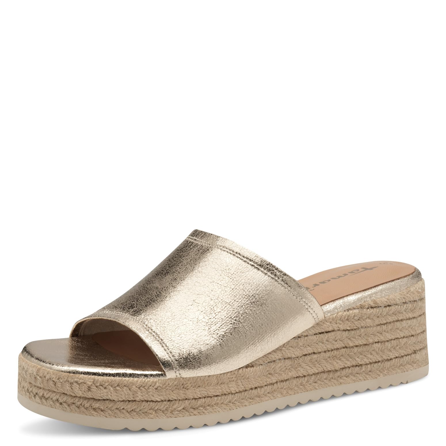 Tamaris Women's Wedge Heel Mules, metallic, 5 UK
