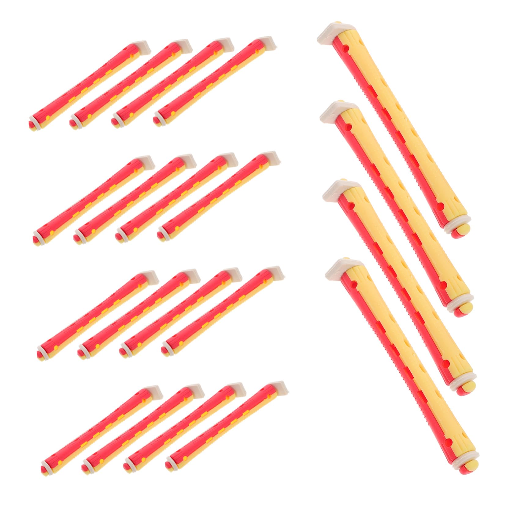 Ipetboom 24pcs Hair Curling Rods Set for Short Long Hair Heatless Perming Rods Curling Tools for Women Playful Curls Home Salon Kit