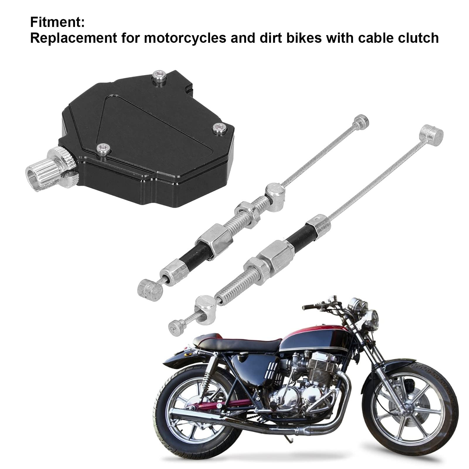 Palanca de Cable de Tracción de Embrague, Sistema de Cable Fácil de Tirar para Motocicleta, Accesorio Universal de Aluminio CNC, Booster de Embrague para Dirt Bike, Motocicleta