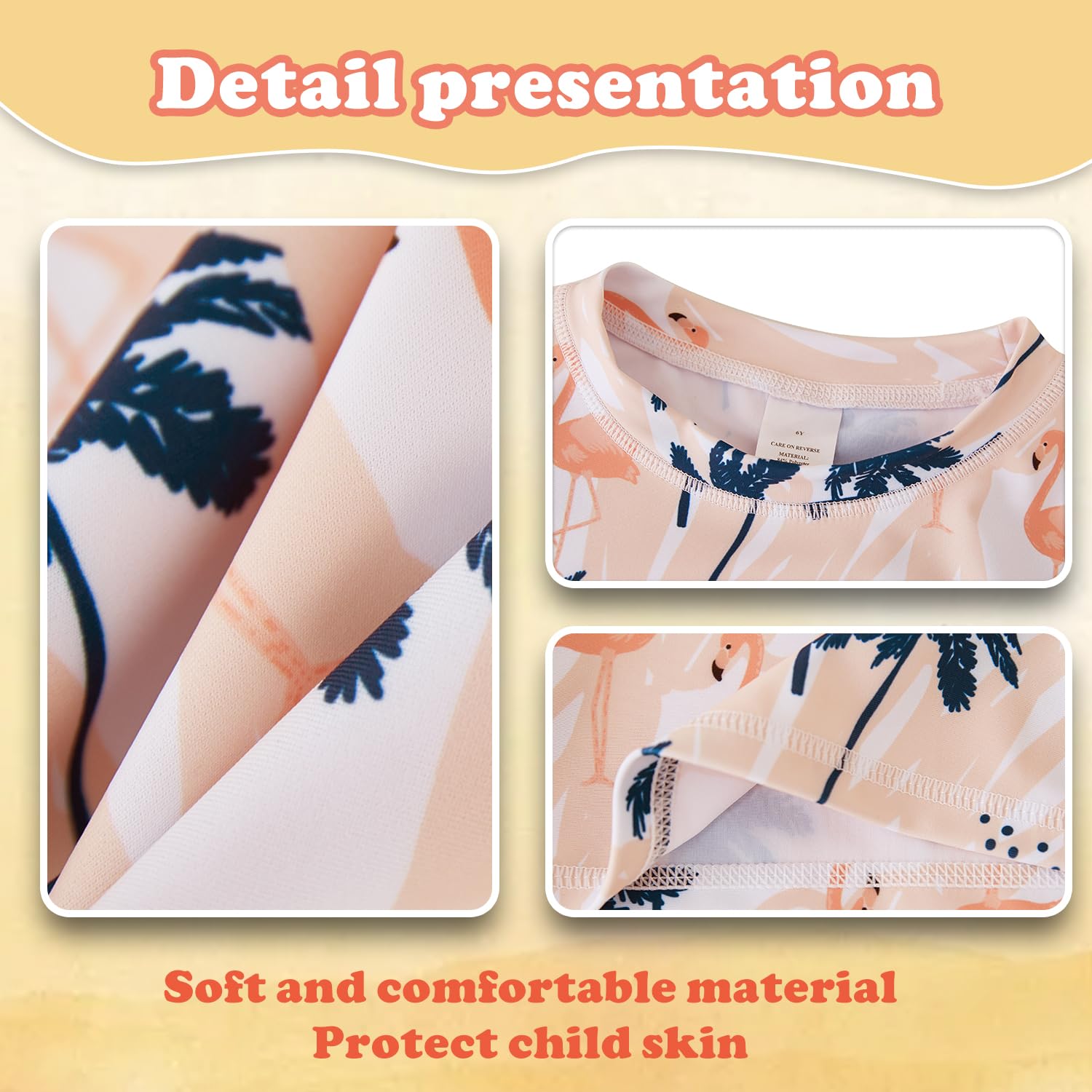UMELOK Set di costumi da bagno per bambine e bambine con slip bikini