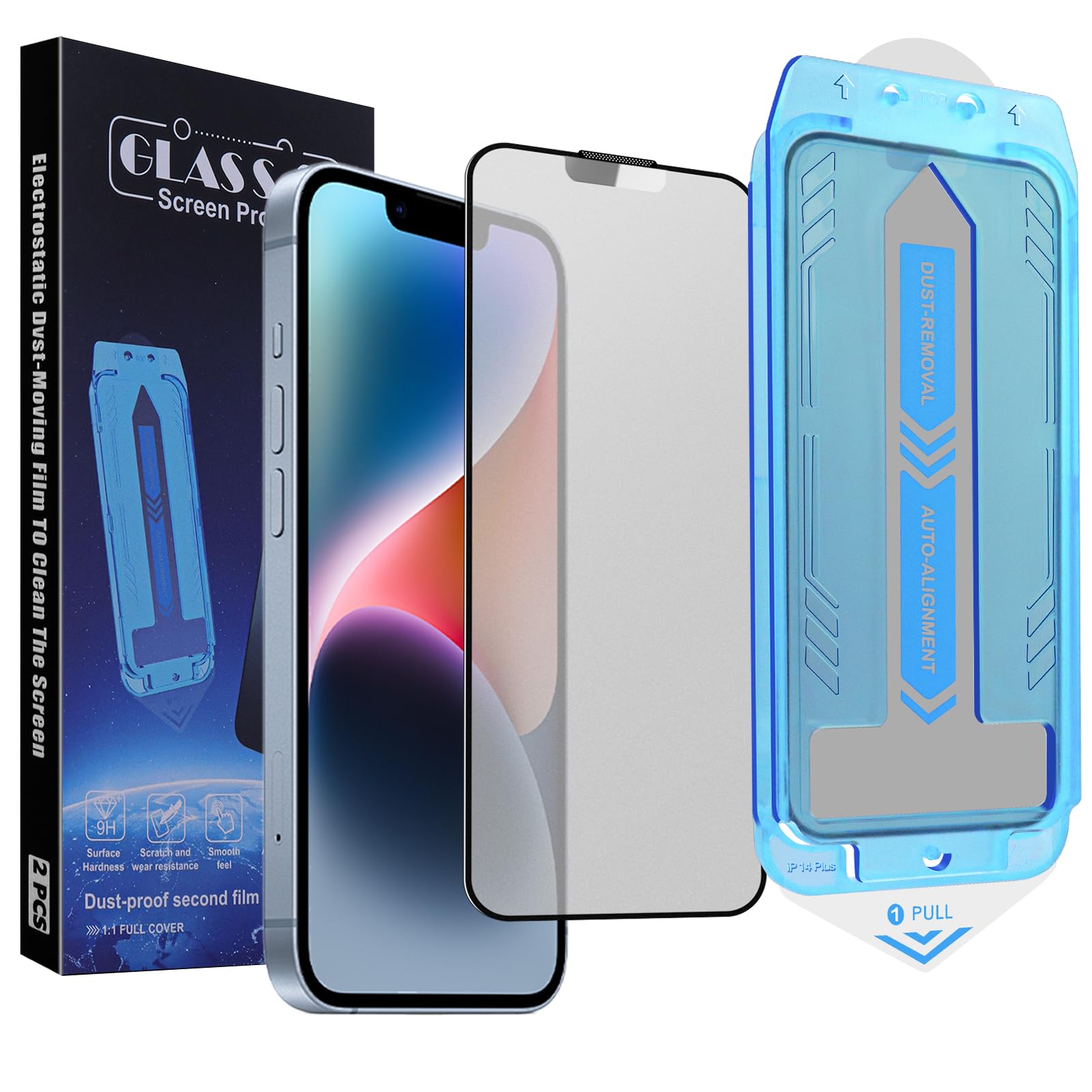 2-Pack Screen Protector for iPhone 13 Pro Max /14Plus,Matte 6.7-Inch