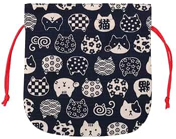 感謝価格 SALE 猫柄 巾着袋 人気 小物入れ おやつ入れ