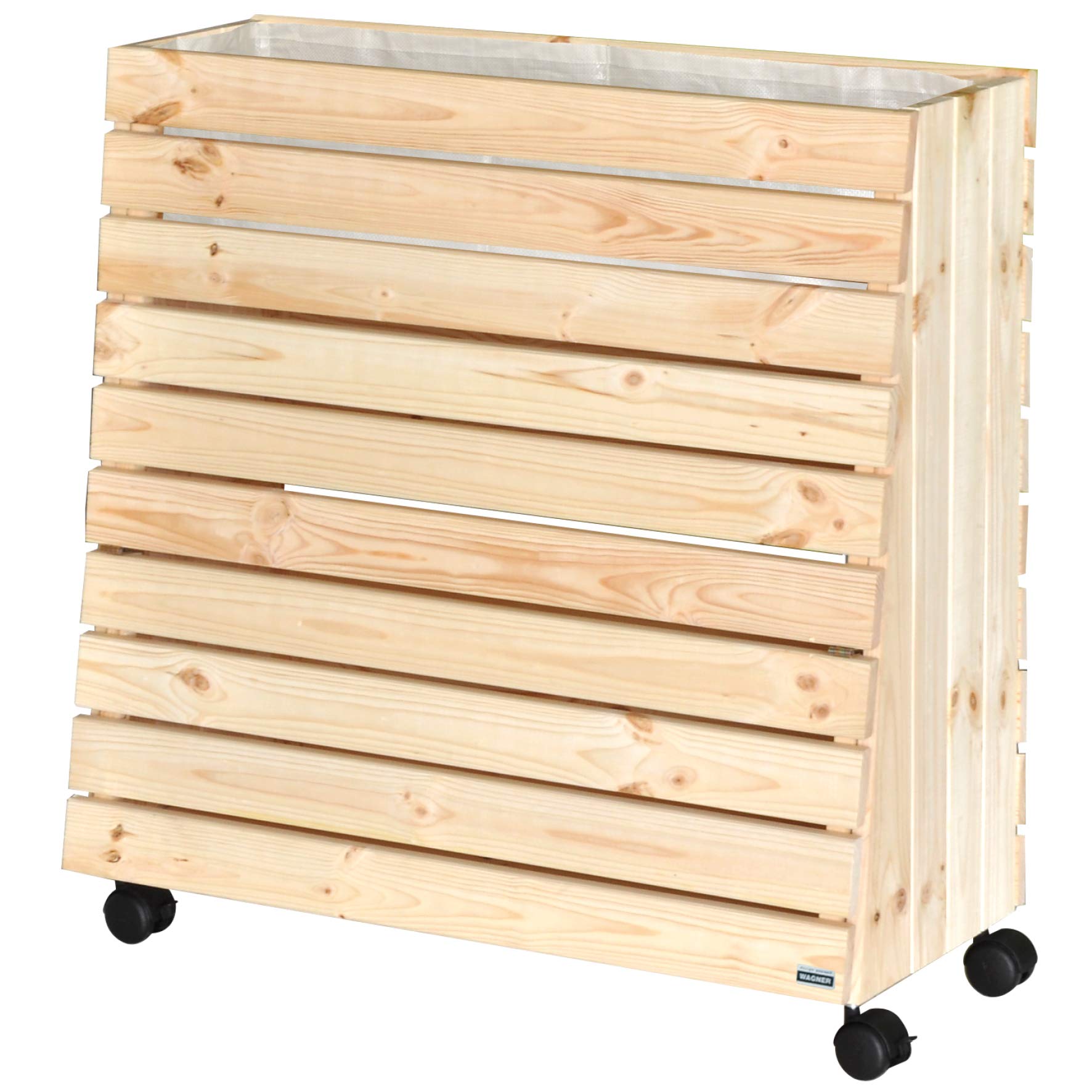 Jardinière surélevée bois avec roulettes GreenBOX WAGNER 79x80cm
