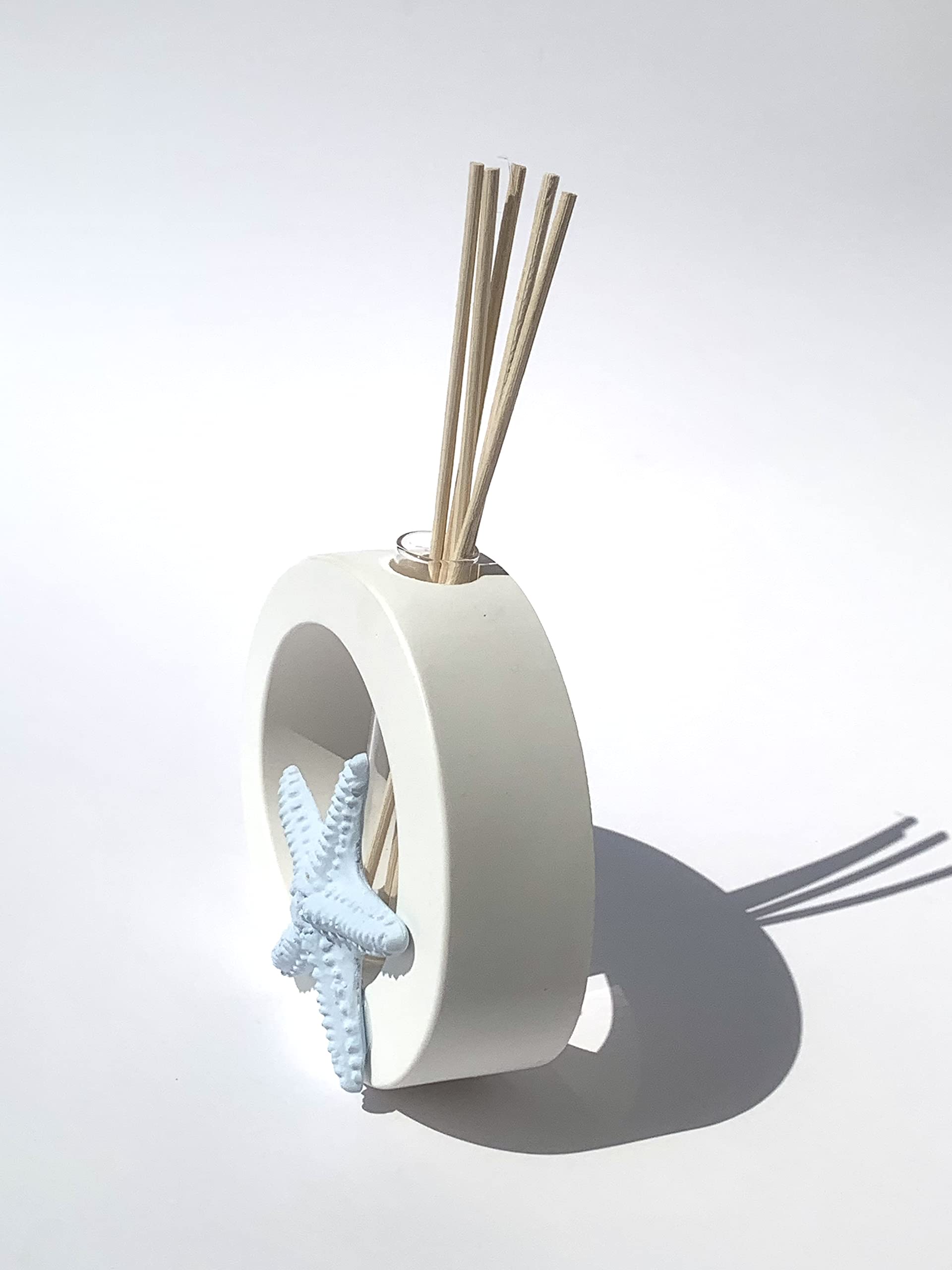 Bomboniera Profumatore Ovale In Polvere Di Marmo E Legno, 10x8 Cm, Con Scatola Regalo E Fragranza, Per 50° Anniversario