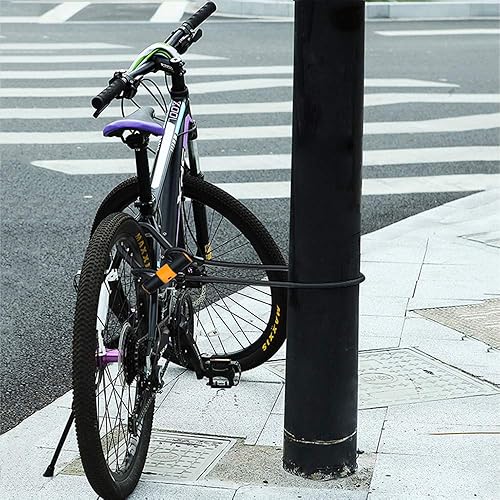 Miniatura 6 de Cerradura en U de bicicleta resistente con soporte de montaje para carreteramontañabicicleta plegablemotocicleta