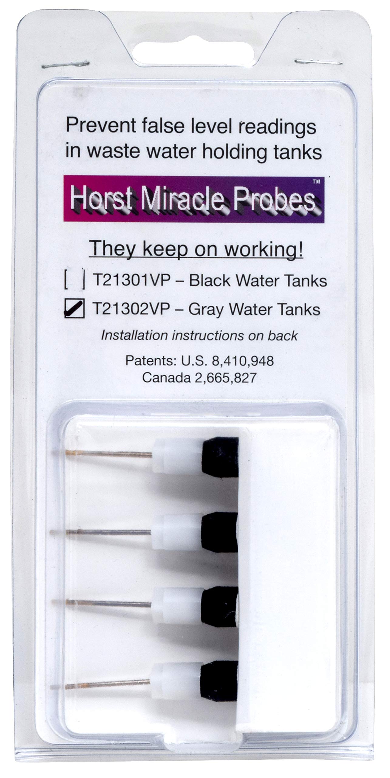 Valterra Horst Miracle T21301VP Sonden für Grauwassertanks, 4 Stück, 1 Packung