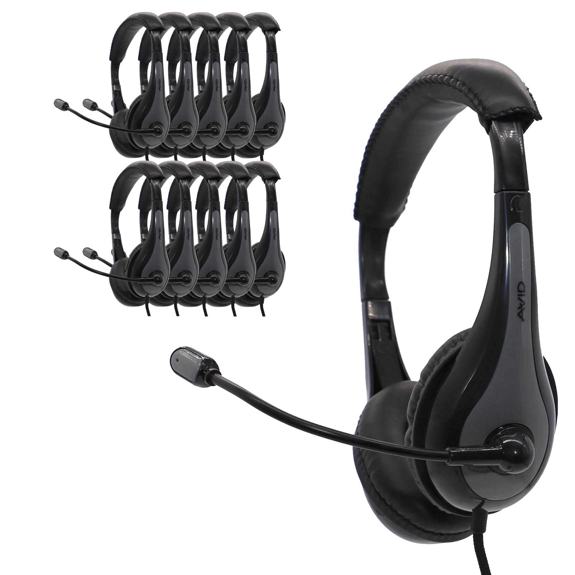Amazon.com: Avid AE-39 Black On-Ear Headphones with USB Plug (10
