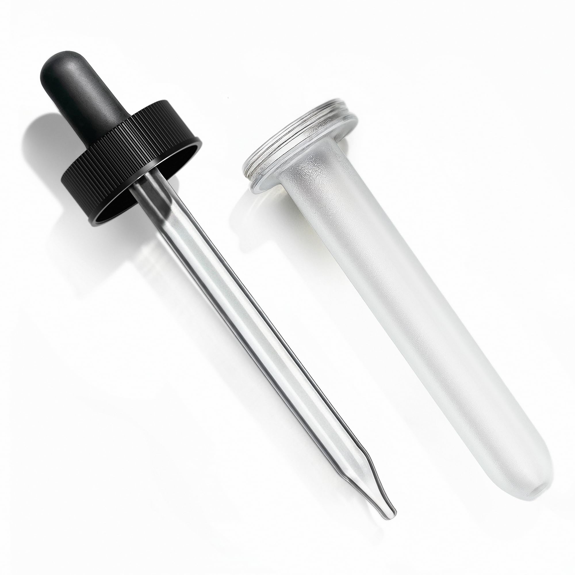 Handcraft Blends Glass Oil Dropper for 4 oz Bottles – With Plastic Protector – For Carrier Oils and Essential Oils Glass Bottles